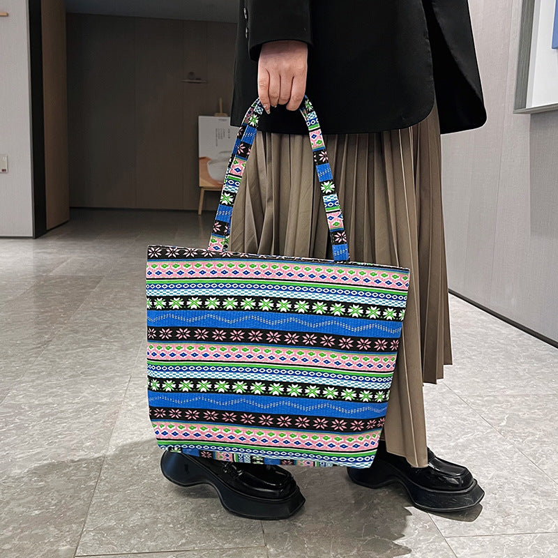 Wholesale Polyester Ethnic Canvas Shoulder Bag